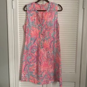 Lilly Pulitzer womens linen shift Dress
